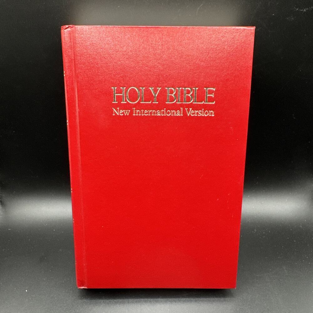 Holy Bible New International Version International Bible Society Red Hardcover